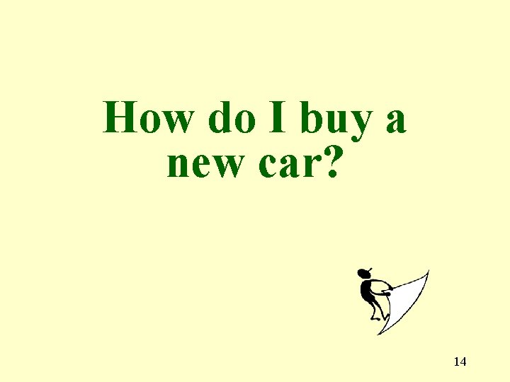 How do I buy a new car? 14 