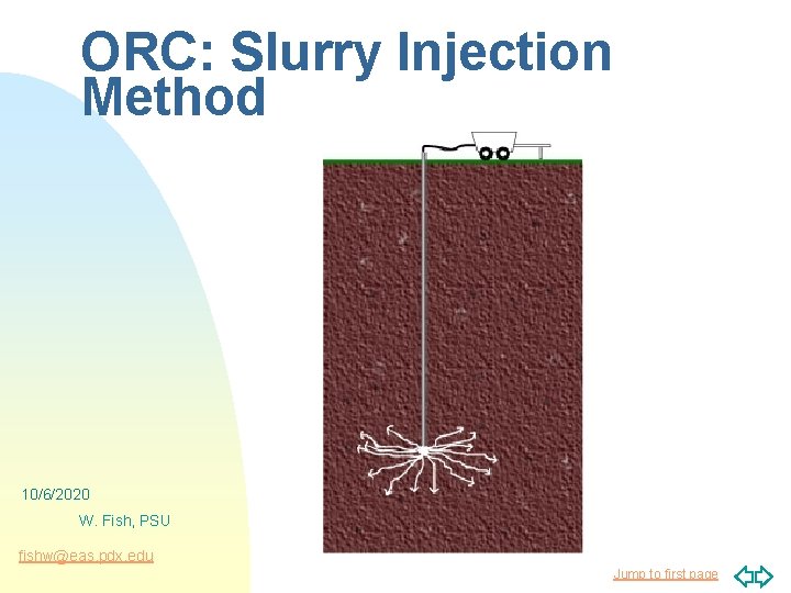 ORC: Slurry Injection Method 10/6/2020 W. Fish, PSU fishw@eas. pdx. edu Jump to first