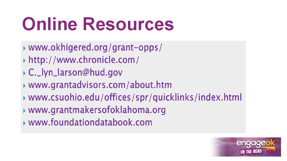 Online Resources 