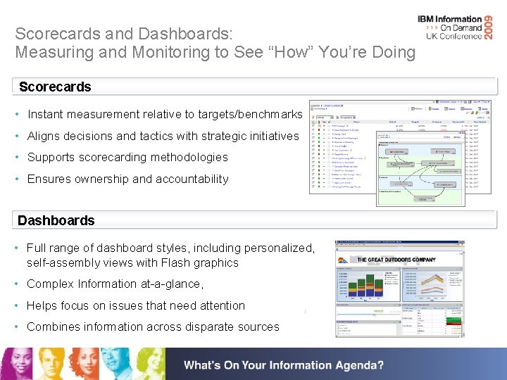 Scorecards and Dashboards: Measuring and Monitoring to See “How” You’re Doing Scorecards • Instant