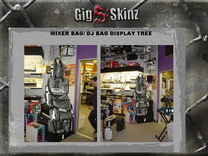 MIXER BAG/ DJ BAG DISPLAY TREE 