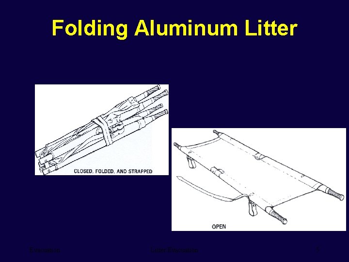 Folding Aluminum Litter Evacuation 5 