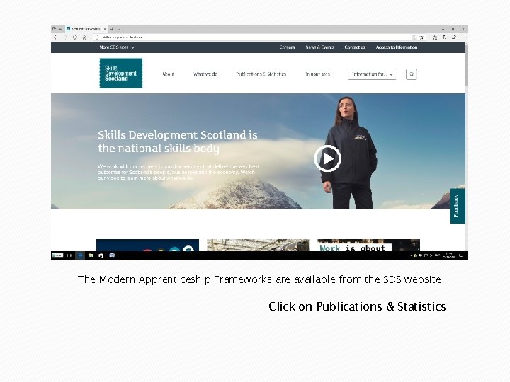 The Modern Apprenticeship Frameworks are available from the SDS website Click on Publications &