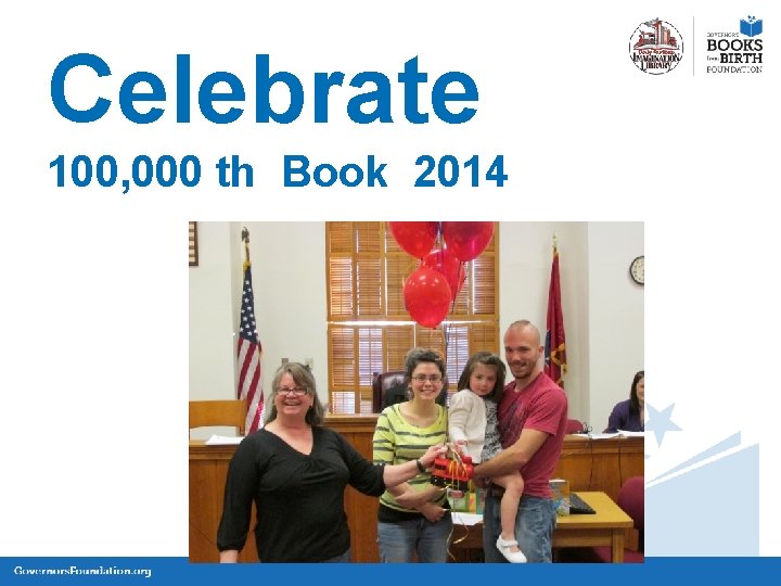 Celebrate 100, 000 th Book 2014 