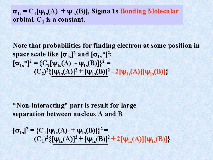  1 s = C 1[ 1 s(A) + 1 s(B)], Sigma 1 s