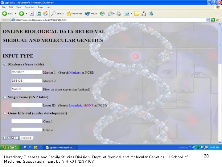 Hereditary Diseases and Family Studies Division, Dept. of Medical and Molecular Genetics, IU School