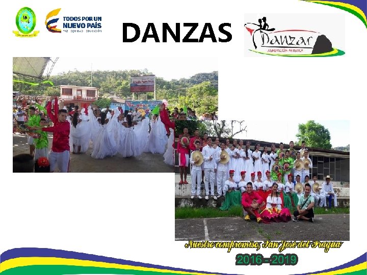 DANZAS A CARGO DE: 