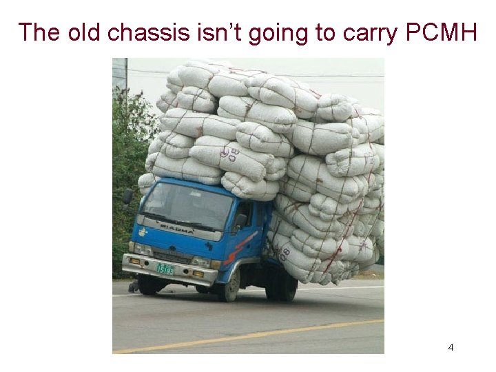 The old chassis isn’t going to carry PCMH 4 