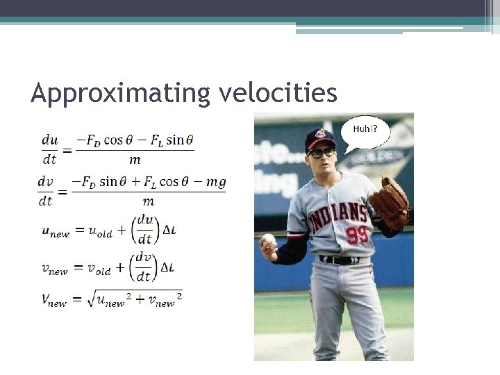 Approximating velocities 