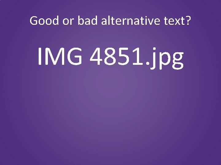 Good or bad alternative text? IMG 4851. jpg 