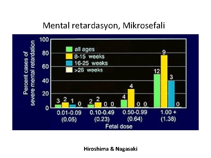 Mental retardasyon, Mikrosefali Hiroshima & Nagasaki 