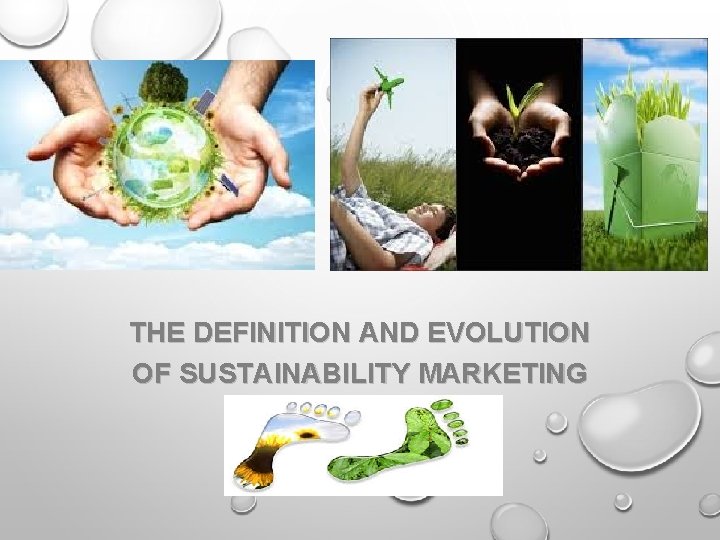 THE DEFINITION AND EVOLUTION OF SUSTAINABILITY MARKETING 