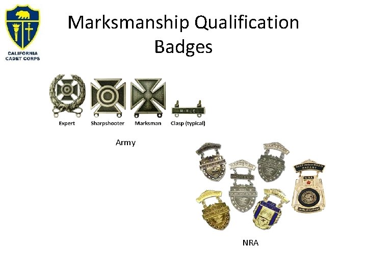 Marksmanship Qualification Badges Army NRA Marksmanship Qualification Badges Army NRA