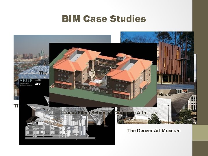 BIM Case Studies The Sydney Opera House Loblolly House The Beijing National Swimming Centre