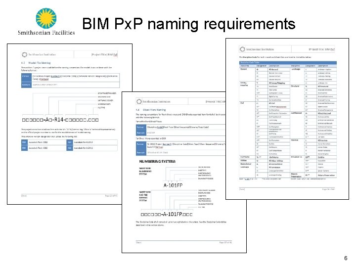 BIM Px. P naming requirements 6 