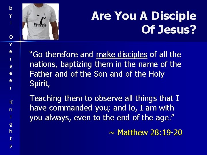 b y : O v e r s e e r K n i