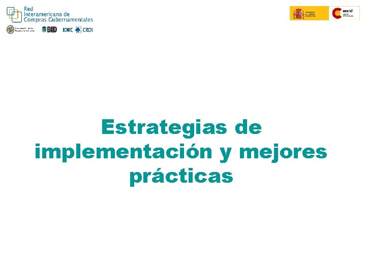 Colombia Compra Eficiente Convenio Marco Estrategias de implementación y mejores prácticas 