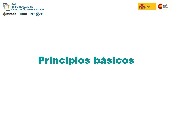 Colombia Compra Eficiente Convenio Marco Principios básicos 