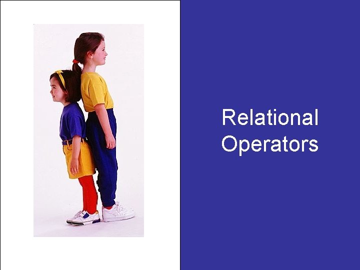 Relational Operators 