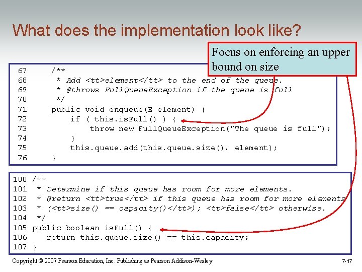 What does the implementation look like? 67 68 69 70 71 72 73 74