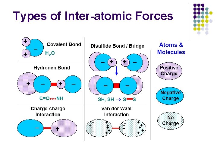 Types of Inter-atomic Forces 