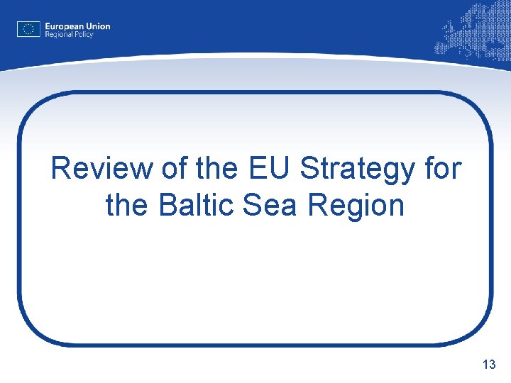 EU Strategy for the Baltic Sea Region European
