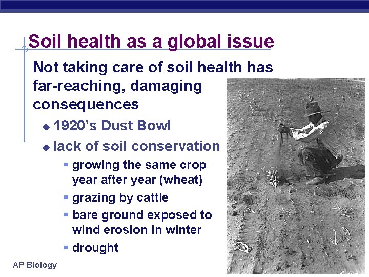 Soil health as a global issue Not taking care of soil health has far-reaching,