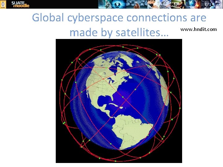 Global cyberspace connections are www. hndit. com made by satellites… 