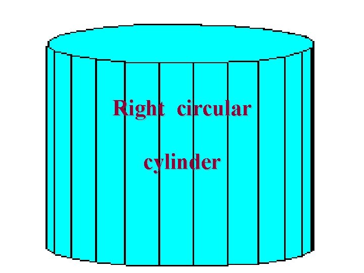 Right circular cylinder 