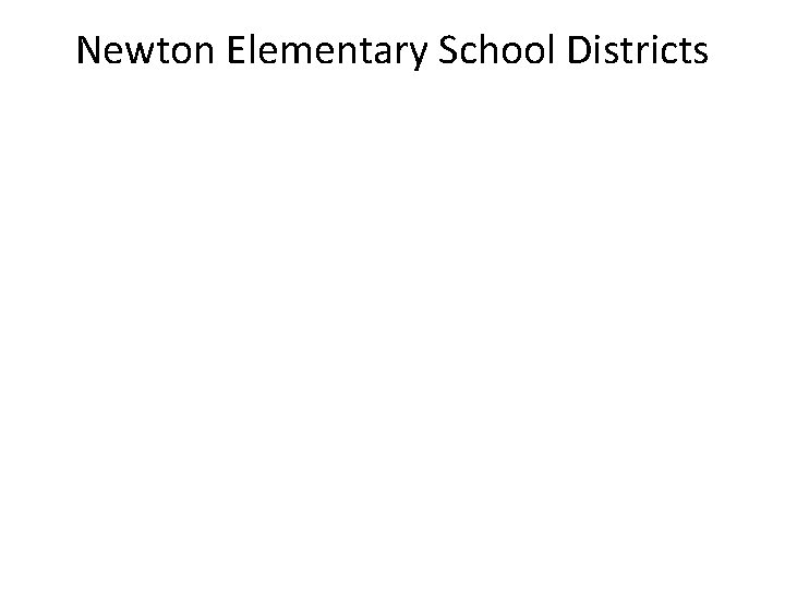 Newton Elementary School Districts 