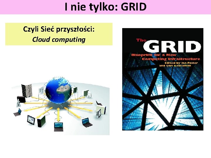 I nie tylko: GRID Czyli Sieć przyszłości: Cloud computing 