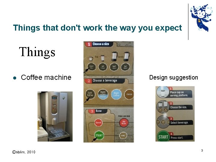 Things that don't work the way you expect Things l Coffee machine Ⓒsblim, 2010