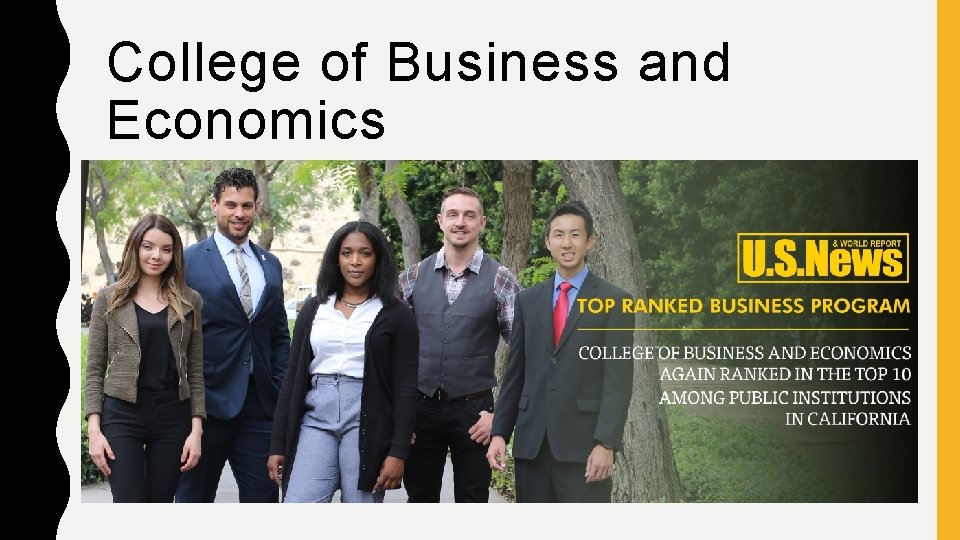 College of Business and Economics 