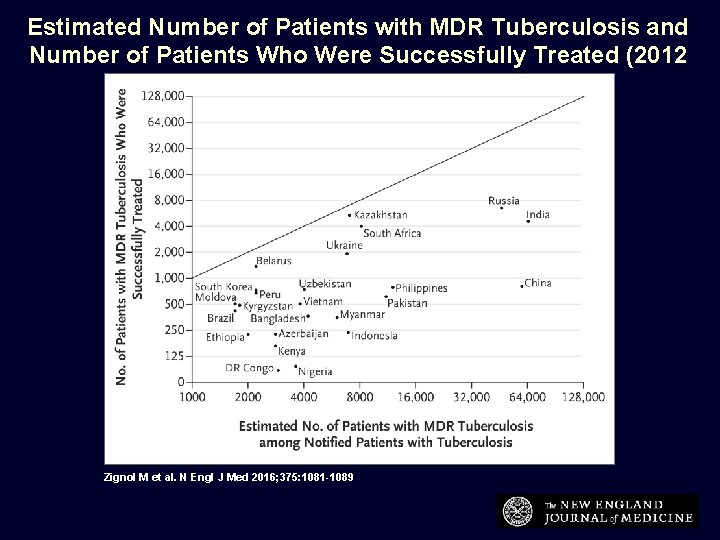 Estimated Number of Patients with MDR Tuberculosis and Number of Patients Who Were Successfully