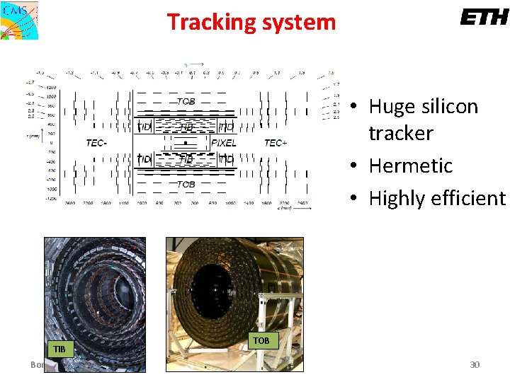Tracking system • Huge silicon tracker • Hermetic • Highly efficient TIB Boris Mangano