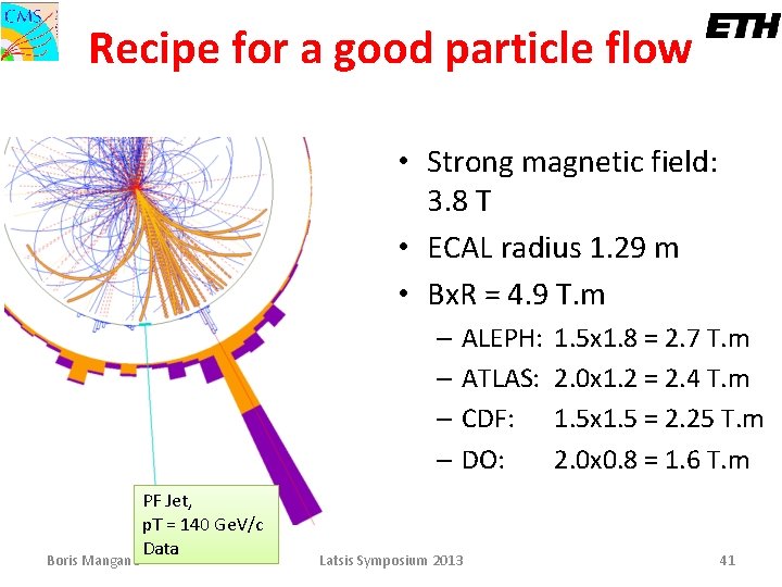 Recipe for a good particle flow • Strong magnetic field: 3. 8 T •