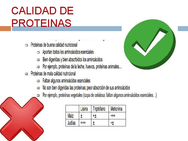 CALIDAD DE PROTEINAS 