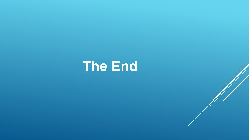 The End 