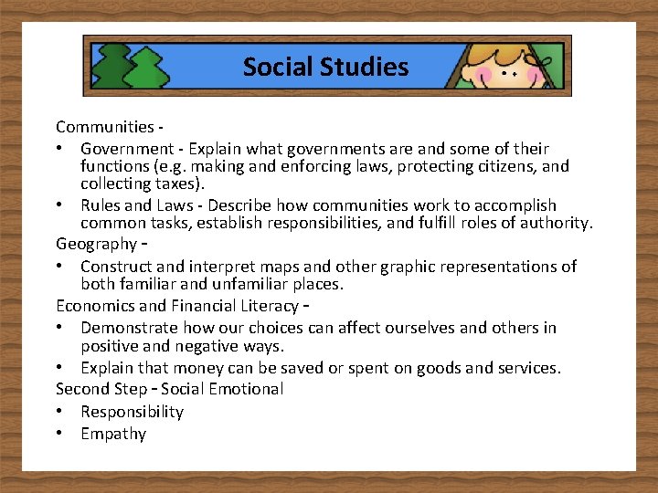 Social Studies Communities • Government - Explain what governments are and some of their