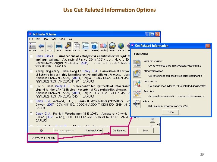 Use Get Related Information Options 29 