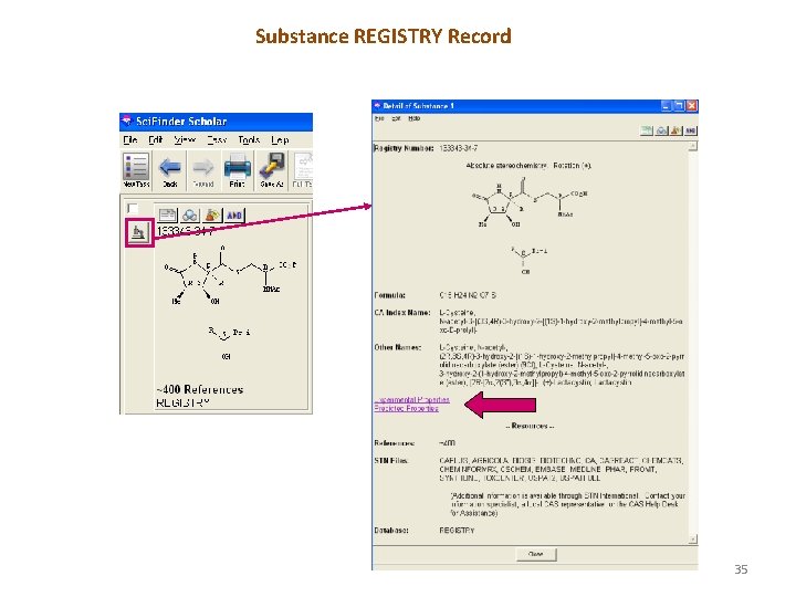Substance REGISTRY Record 35 