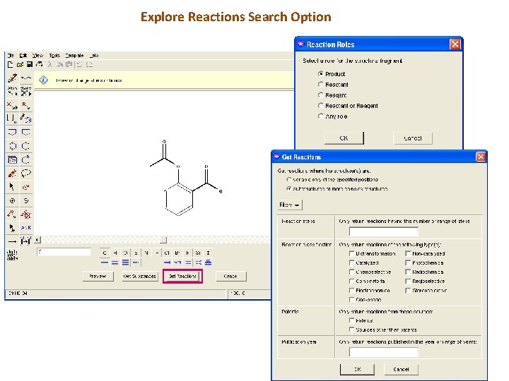 Explore Reactions Search Option 41 