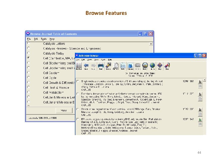 Browse Features 44 
