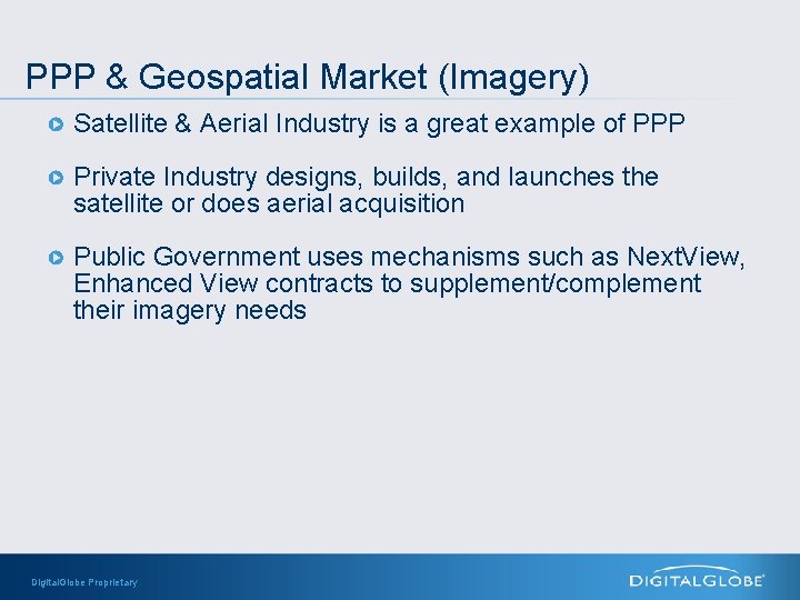 PPP & Geospatial Market (Imagery) Satellite & Aerial Industry is a great example of