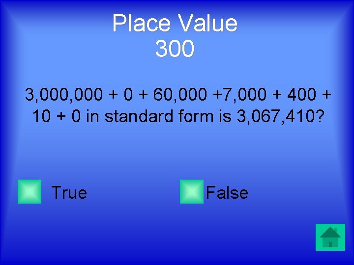 Place Value 300 3, 000 + 0 + 60, 000 +7, 000 + 400