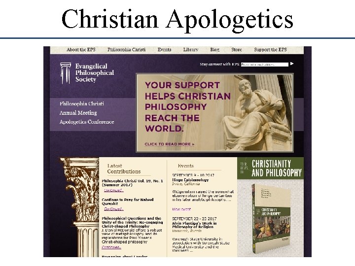 Christian Apologetics 