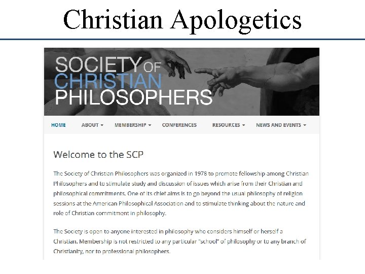Christian Apologetics 