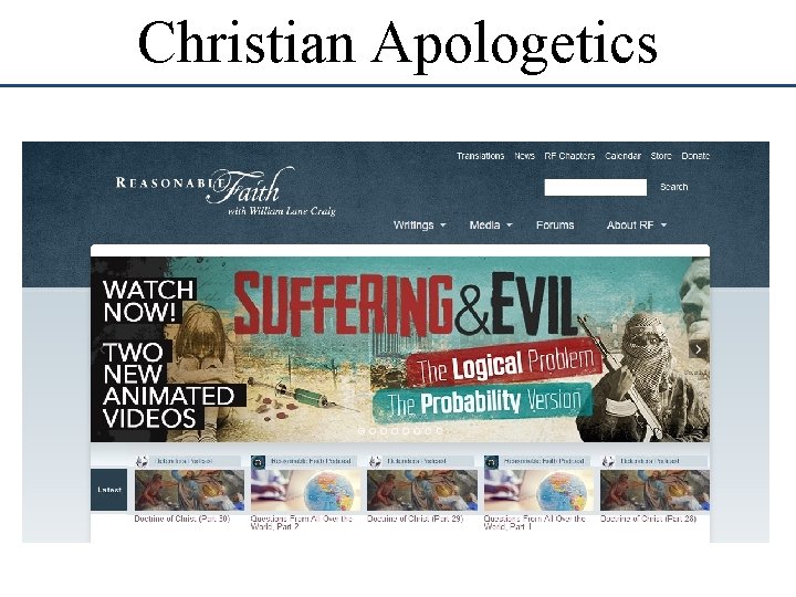 Christian Apologetics 