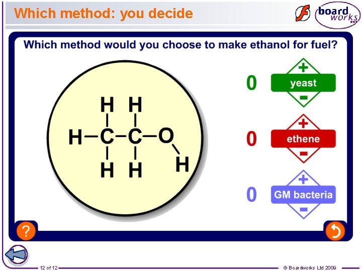 Which method: you decide 12 of 12 © Boardworks Ltd 2009 