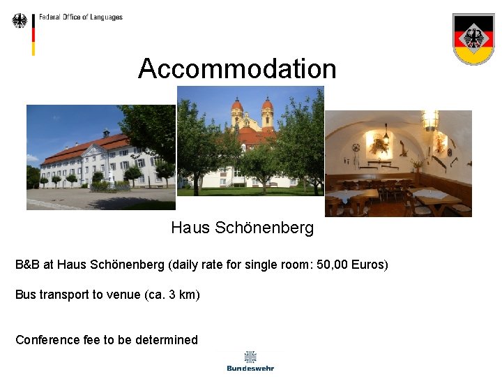 Accommodation Haus Schönenberg B&B at Haus Schönenberg (daily rate for single room: 50, 00